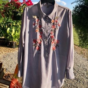 Valerie Stevens XL striped blouse